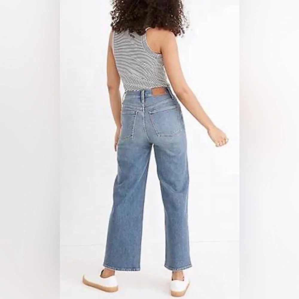 Madewell Medium Wash The Perfect Vintage Wide Leg Crop Jeans - Size 29T